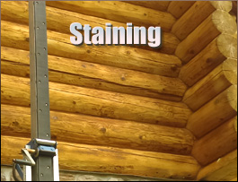  Meigs County, Ohio Log Home Staining